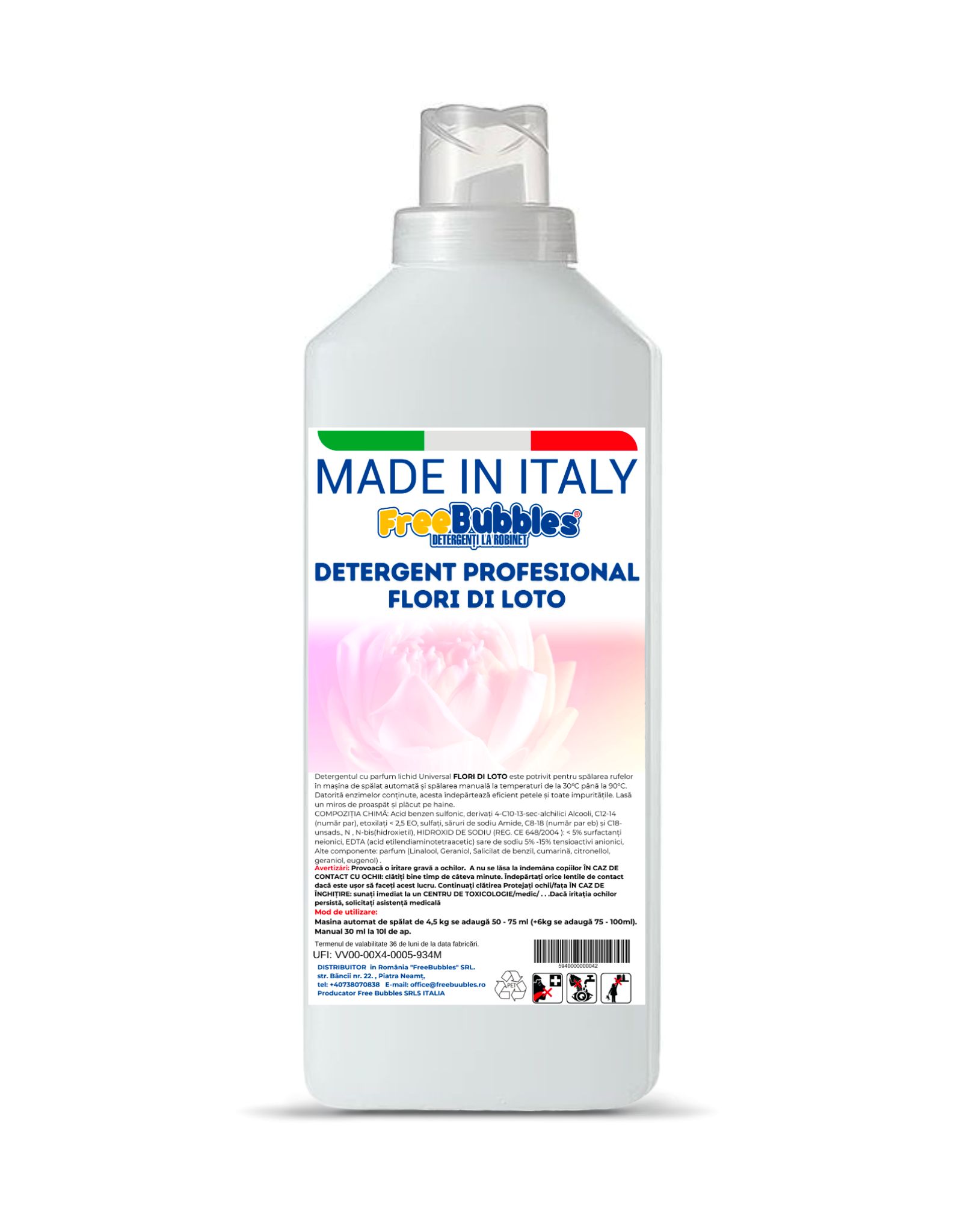 Freebubbles Detergent Profesional FIORI DI LOTO