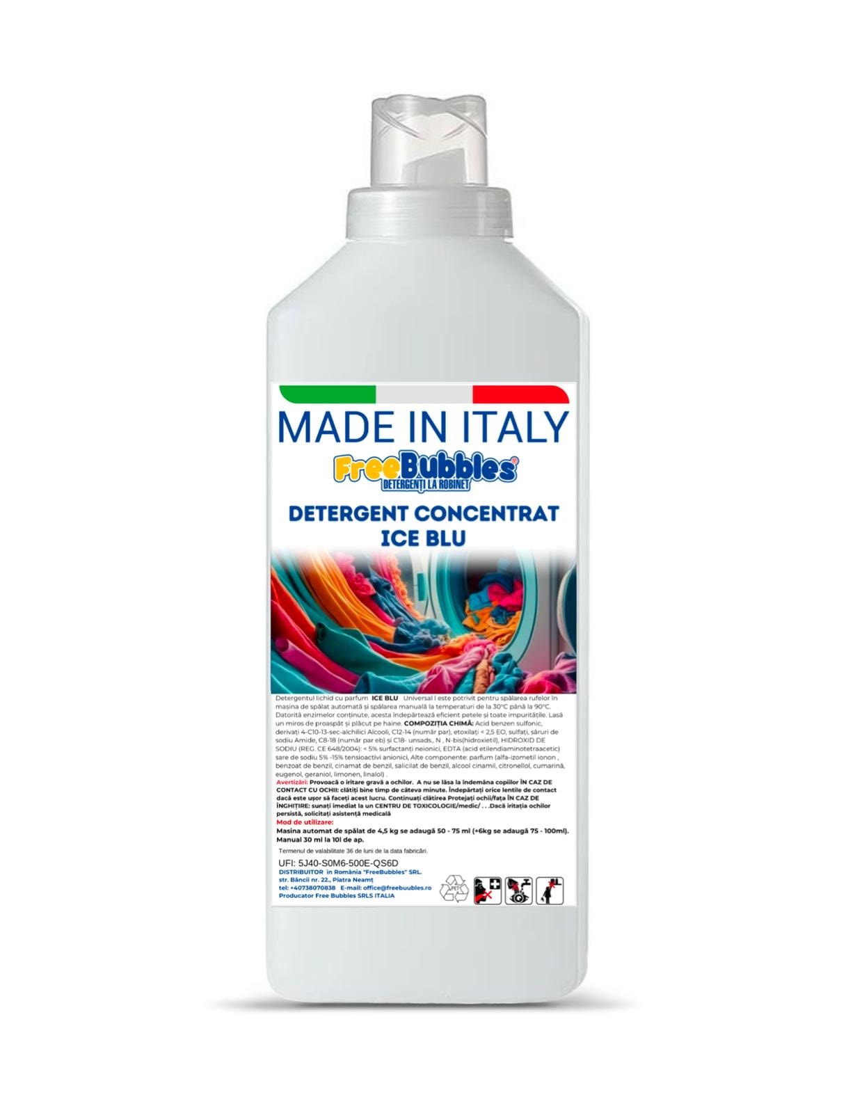 Freebubbles Detergent Concentrat ICE BLU