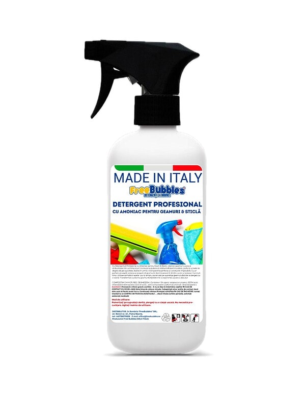 Freebubbles SOLUTIE CURATAT GEAMURI & STICLA CU AMONIAC