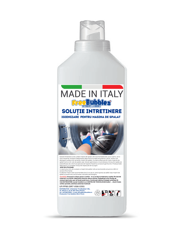 Freebubbles SOLUTIE INTRETINERE MASINA DE RUFE