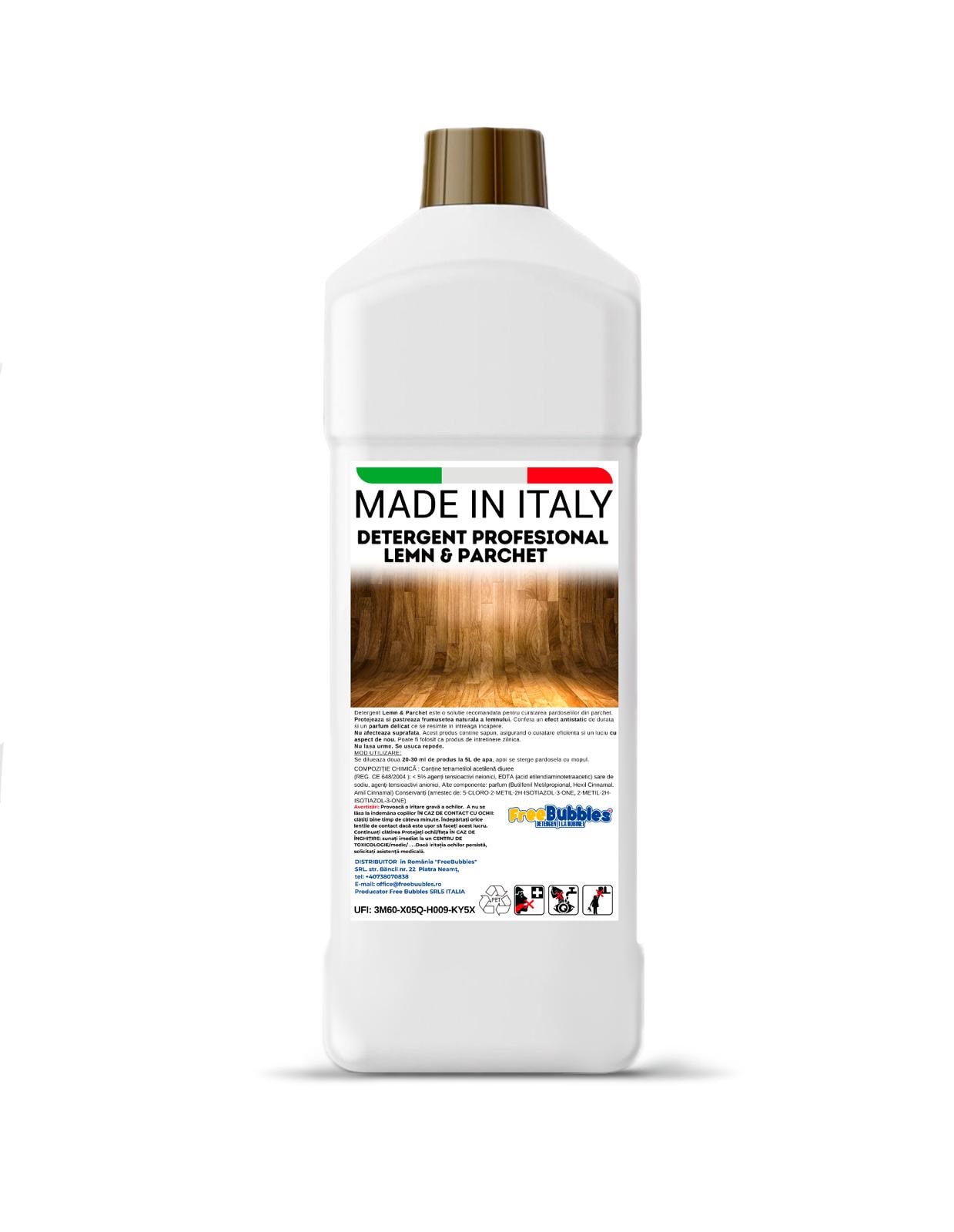 Freebubbles SOLUTIE DE CURATAT SUPRAFETE LEMN & PARCHET