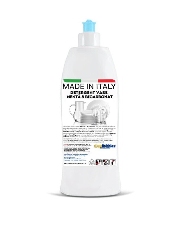 Freebubbles GEL VASE MENTA & BICARBONAT