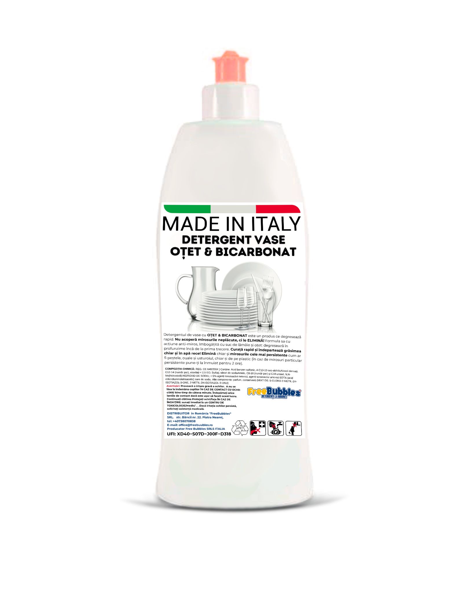 Freebubbles GEL VASE OTET & BICARBONAT