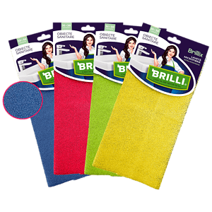 Laveta microfibra poliuretan pentru obiecte sanitare Brilli Brillix