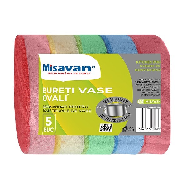 Burete vase oval Misavan set 5 bucati
