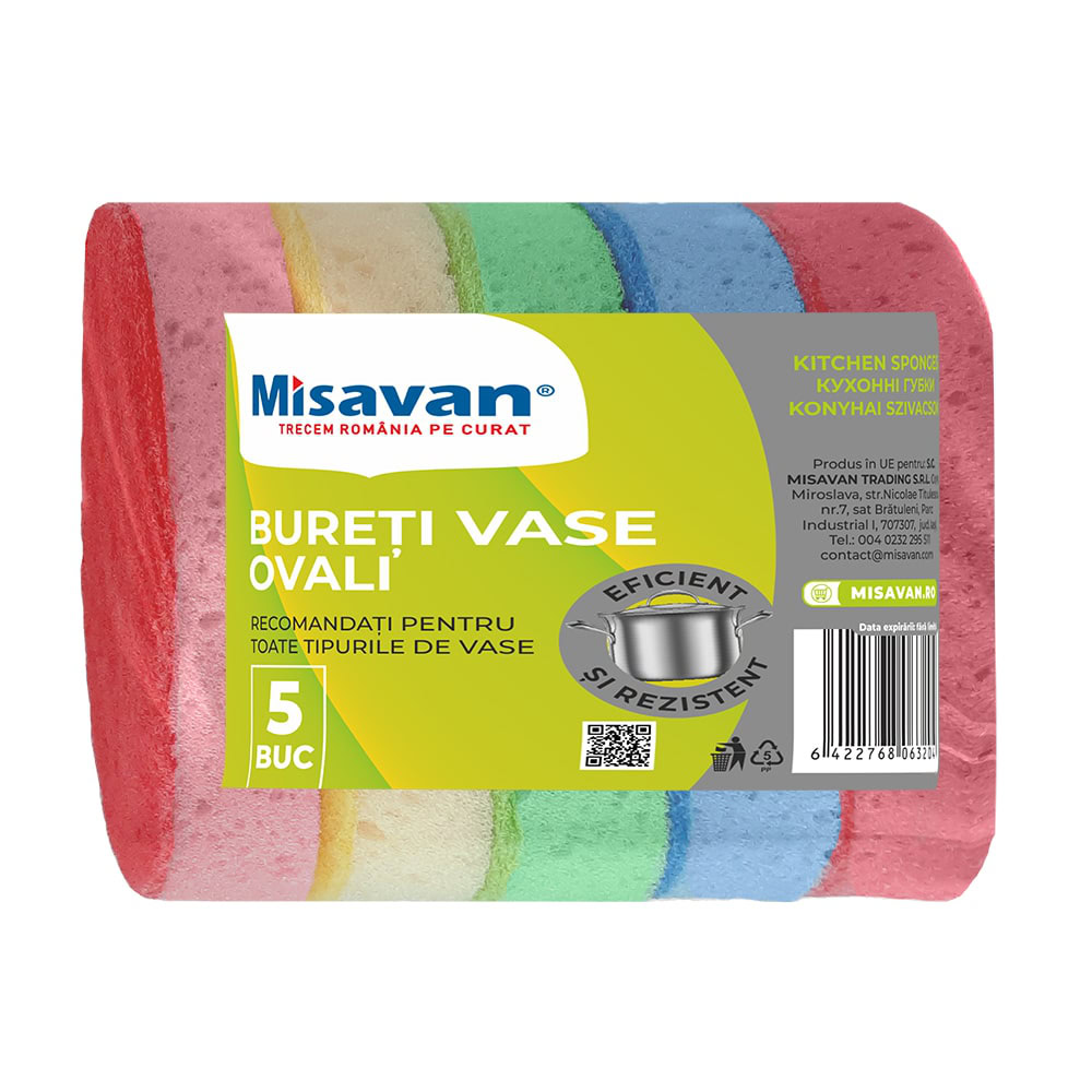 Burete vase oval Misavan set 5 bucati