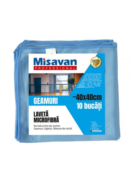 Laveta microfibra pentru geam Misavan Professional 40*40cm