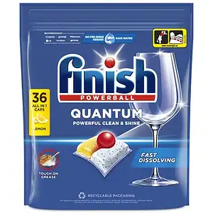 Detergent Tablete Masina Spalat Vase Finish Quantum All in 1 Lamaie 36 tablete