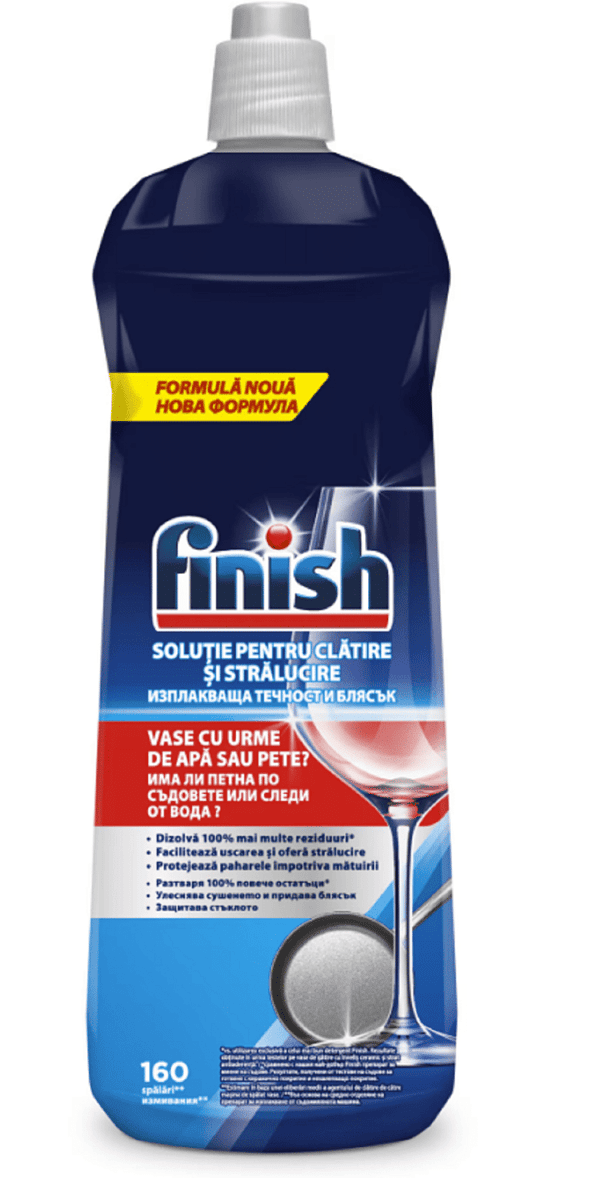 Solutie de Clatire pentru Masina de Spalat Vase Finish 800ml