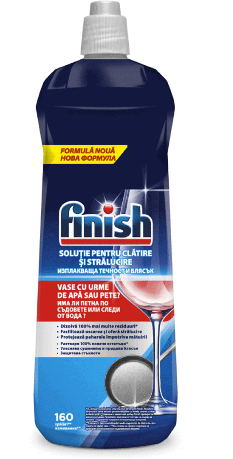 Solutie de Clatire pentru Masina de Spalat Vase Finish 800ml