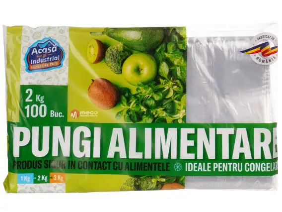 Pungi alimentare pentru congelator 2 kg