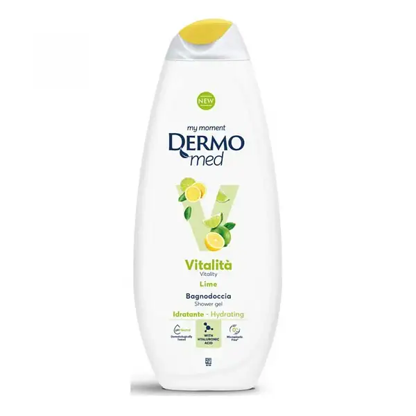 Gel de dus Dermomed Vitalitate cu aroma de Lime 750 ml