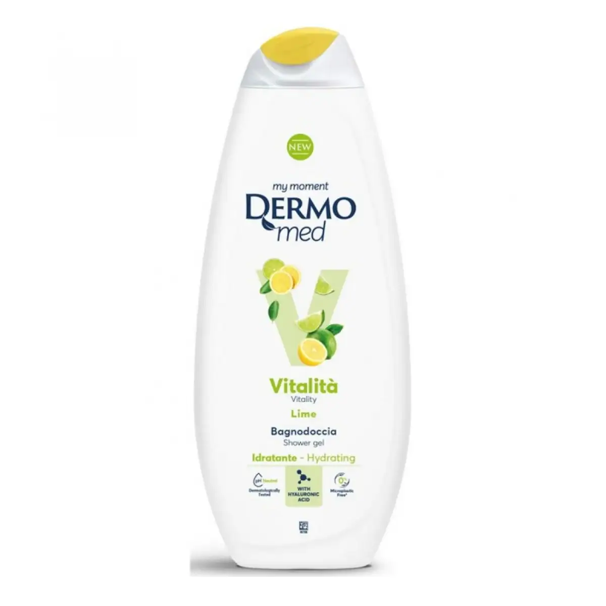 Gel de dus Dermomed Vitalitate cu aroma de Lime 750 ml