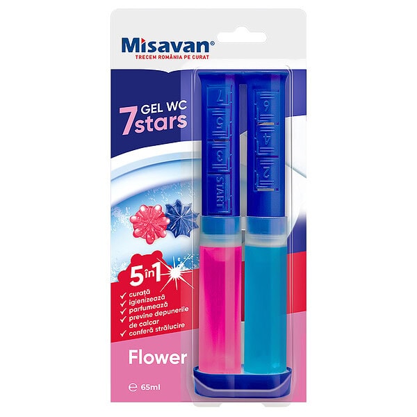 Odorizant gel toaleta Misavan 7Stars Flower 65 ml