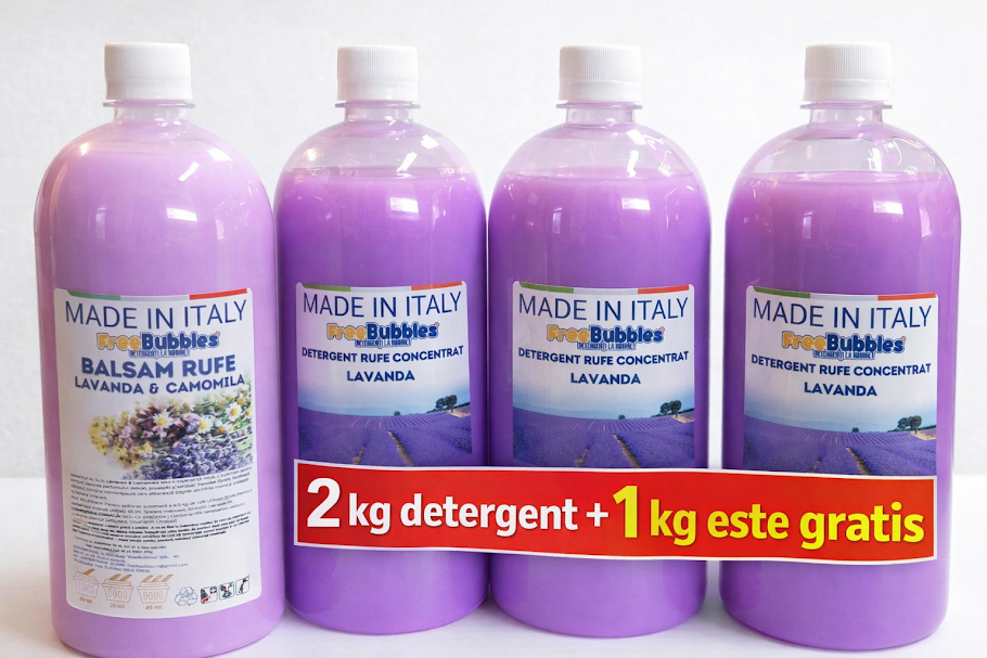 Pachet Detergent concentrat Lavanda 2 kg + 1 kg GRATIS