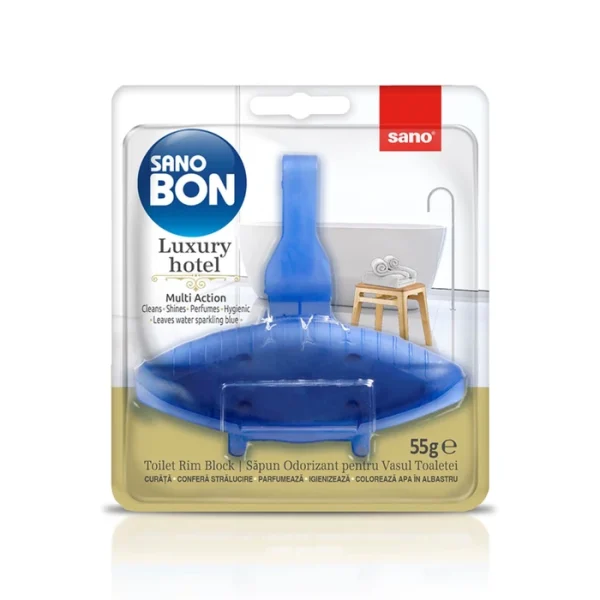 Odorizant wc baie Sano Bon Blue Luxury Hotel Multi-Action 55 g